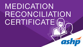 Medication Reconciliation Certificate